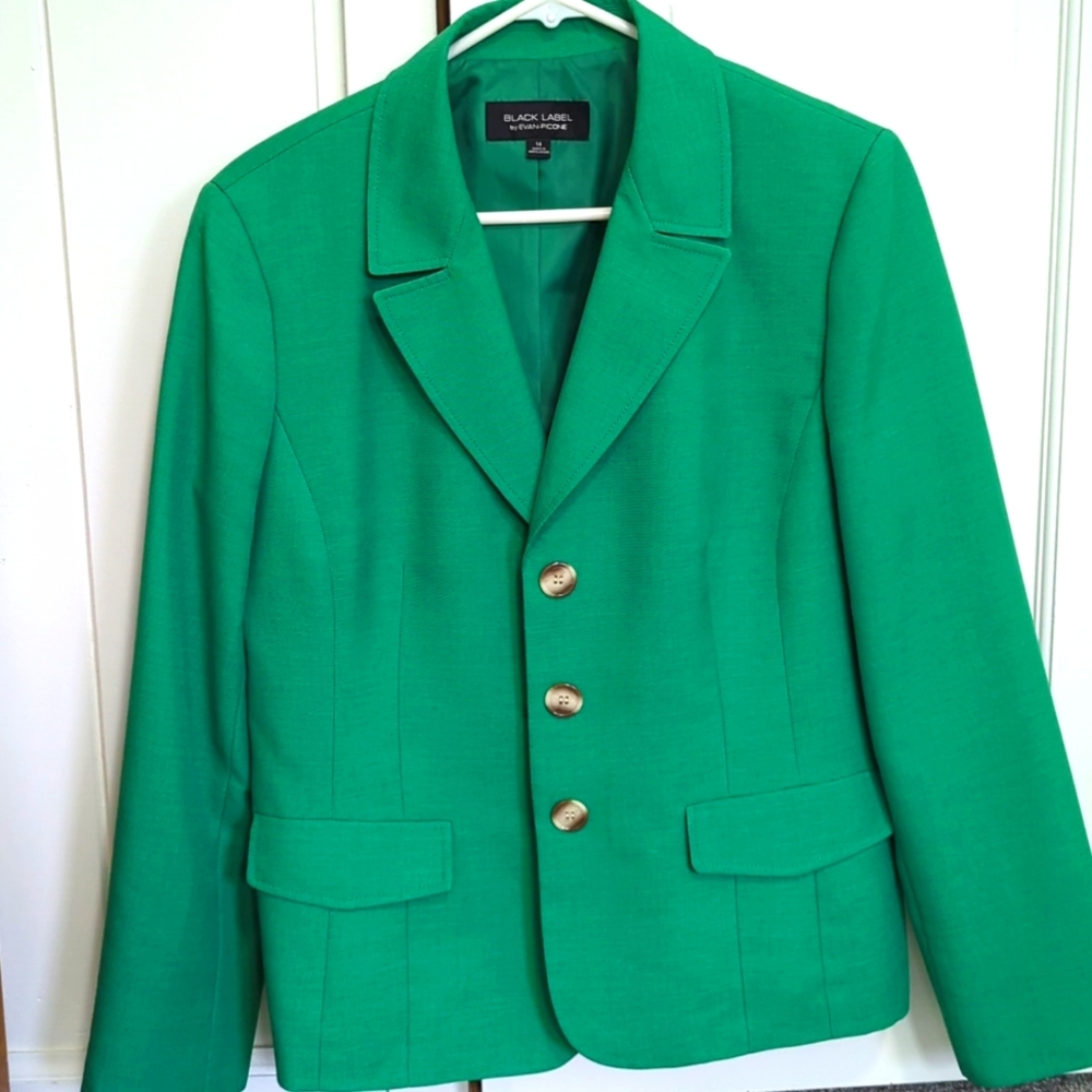Evan Picone Green Blazer, Size 14